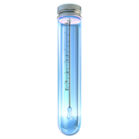 Glass Tube Thermometer Science Experiment Measurement Liquid Level Indicator Laboratory Equipment png