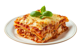 Lasagna Isolated on Transparent Background png