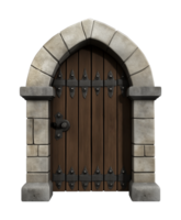 Dungeon Door Isolated on Transparent Background png