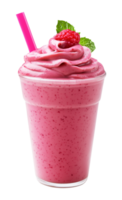 Raspberry Smoothie Isolated on Transparent Background png