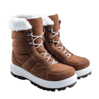 A pair of snow boots isolated on a transparent background png