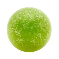 A green ball with white spots on it png