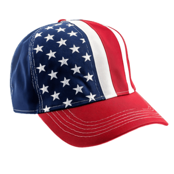 un rojo, blanco y azul sombrero con estrellas en eso png