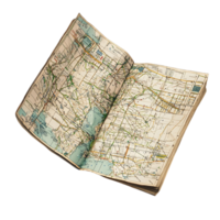 A map is open to a page with a large white space png