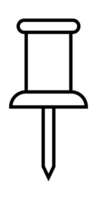 Push pin icon symbolizing marking and highlighting important information png