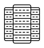 Data center servers representing big data storage and cloud computing png