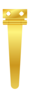 Gold hinge connecting two objects, symbolizing union and functionality png