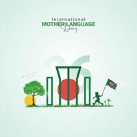 International Mother Language Day Creative Design, Mother Language Day Social media post vector