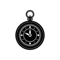 Timer Icon in Black Silhouette - Modern Design for Web and Stock vector
