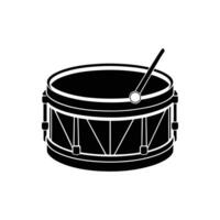 Black Style Drum Shot Icon - Sleek Design for Web and Stock Platforms vector