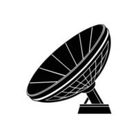 Satellite Dish Silhouette - Modern Illustration for Stock Platforms vector