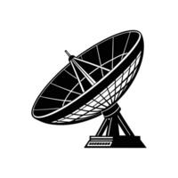 Satellite Dish Icon - Clean Illustration on White Background vector