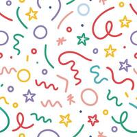 a colorful pattern with stars and stars vector