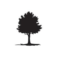 Tree silhouette design template vector