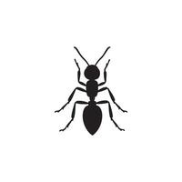 Simple Ant silhouette Style with white background vector
