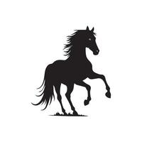 Creative simple Horse silhouette Style with white background vector