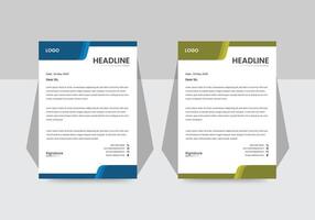 Creative New Business Corporate Letterhead Design A4 template vector