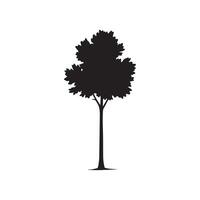 Tree silhouette Style with white background vector