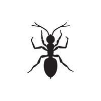 Creative simple Ant silhouette Style with background vector