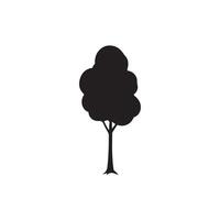 Tree silhouette Style with white background template vector