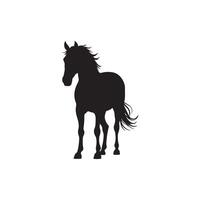 Creative simple Horse silhouette Style with background vector
