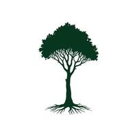 Simple Tree silhouette Style design vector