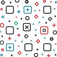 a colorful pattern with squares and crosses vector
