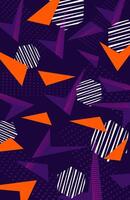 Purple and orange abstract background with geometric, line and halftone modern design illustration template for sports uniform vector