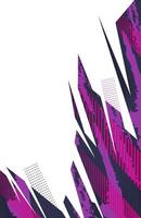 White and purple abstract background with grunge texture and modern design illustration template for sports uniform vector