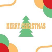 Christmas greeting card design template vector