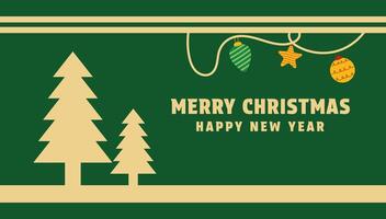 background merry christmas and happy new year design template vector