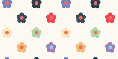 St. Valentine's day seamless pattern with flowers vector
