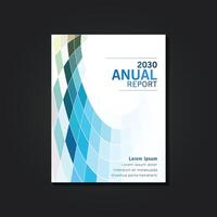 Abstract annual report brochure template vector