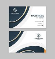 modern abstract business card design vector
