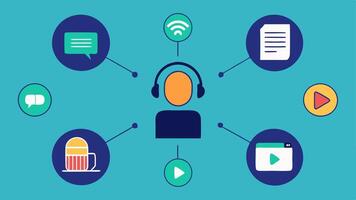 Sponsorship Packages An infographicstyle illustration showcasing different podcast sponsorship packages e.g. preroll midroll postroll alongside appealing icons and brief. vector