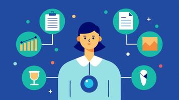 These illustrations can collectively convey the important role of genetic data analysts in personalizing healthcare through visual storytelling.. vector