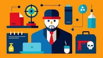 These illustrations can effectively capture various aspects of a Ballistics Experts work in the crime lab while conveying the investigative process and meticulous nature of. vector