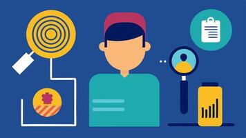 These descriptions can serve as a basis for simple illustrations that highlight the forensic fingerprinting process.. vector