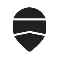 Face shield icon. Protective face mask icon vector