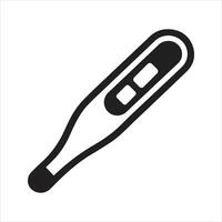 Digital thermometer icon. High temperature icon vector
