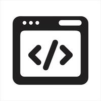 Software developer icon. Programming icon vector