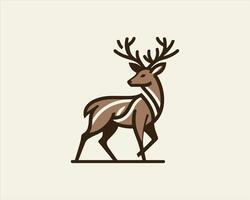 A deer with a bow and arrow on its back vector
