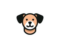 A dog head icon on a white background vector