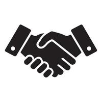 Handshake and Greeting Icons vector