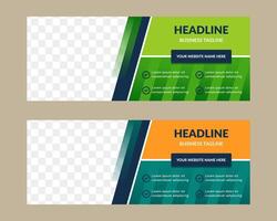 horizontal web banners. Black templates of standard size with diagonal stripes for a photo illustration vector