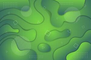 Dynamic textured modern background with colorful abstract shape. abstract liquid use green gradient colors. Editable geometric vector
