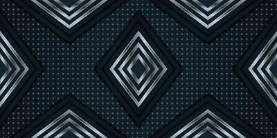 modern luxury abstract polygonal dark grey background. silver dot pattern. grey square shape. vector