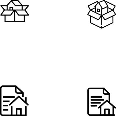 property-related documentation and real estate packaging services icon