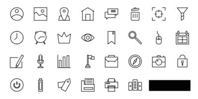 User interface icon set for your design vector