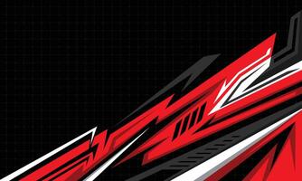 Abstract geometric lines modern racing background for car wrap sticker vector